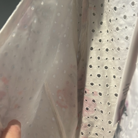 Loveshack Fancy Kinda Crop Wrap Top, Spanish Lavendar, in XS. - Picture 9 of 10